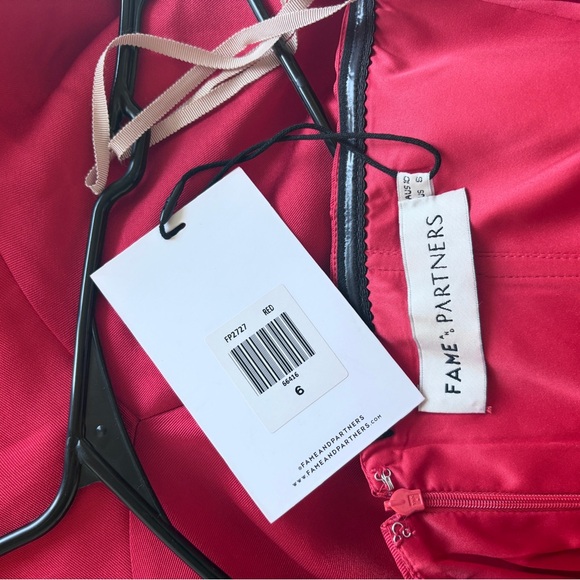 NWT Fame & Partners The Seller Red Strapless Bustier Evening Gown - Picture 7 of 7